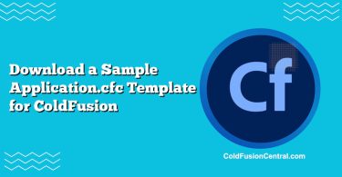 Download a Sample Application.cfc Template for ColdFusion