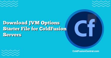 Download JVM Options Starter File for ColdFusion Servers