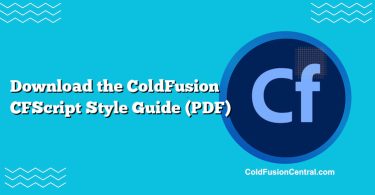 Download the ColdFusion CFScript Style Guide (PDF)