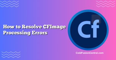 How to Resolve CFImage Processing Errors